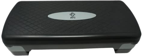 ATC Handels GmbH Aerobic Steppbrett in 2 unterschiedlichen Höheneinstellbar - Für Ausdauer und Koordinationsübungen geeignet - Maße: 69x26x10-15cm