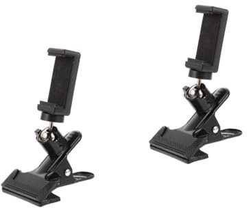 TOYANDONA 2pcs Guitar Phone Stand Bass Phone Rack Mobile Holding Rack for Live Performance