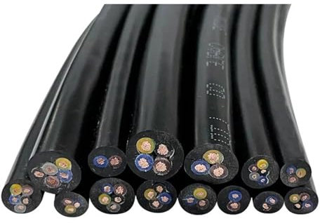 Wire and cable Câble en cuivre H05VV-F 2/3/4/5 conducteurs 18-13AWG 5 mètres Câble électrique en PVC Câble à gaine souple Câble d'alimentation Twisted pair shielded cable(4 cores 5meter,17AWG 1..0MM)
