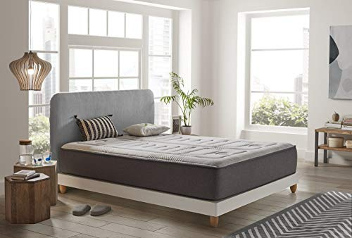 COSMOS - Colchón 180x200 cm - Jupiter - Extra Confort 30 cm - Espuma HR y Blue Látex - Transpirable, Hipoalergénico, Viscoelástico - Cara Invierno Verano, 7 Zonas de Confort