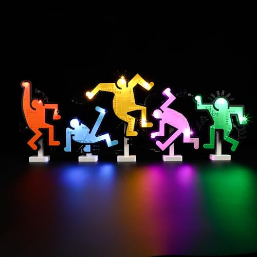 LIGHTAILING Light for Lego-31216 Keith-Haring – Dancing-Figures - Led Lighting Kit Compatible with Lego Building Blocks Model - NOT Included The Model Set