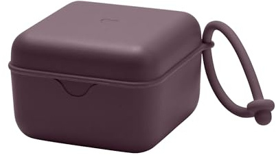 BIBS Schnullerbox, Sterilisierbox, Sauber & Reisefreundlich, Plum | Für bis zu 3 Schnuller | Sterilisierbox | BPA-freies Material in Lebensmittelqualität | Leicht zugänglich