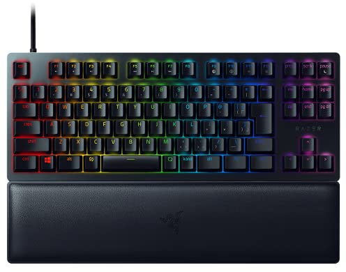 Razer Gaming Keyboard, Huntsman V2 Tenkeyless JP Linear Optical Switch, Japanese, JP Array, Optical Switch, Linear Tactile, Numeric Keypadless, Double Shot PBT Key Cap, Wrist Rest, Chroma RGB,