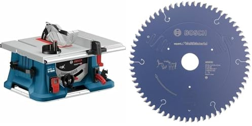 Bosch Professional Tischkreissäge GTS 635-216 (Sägeblatt-Ø: 216 mm, Sägeblattbohr-Ø: 30 mm, im Karton) + Kreissägeblatt Expert for Multi Material (216 x 30 x 2,4 mm, 64 Zähne)