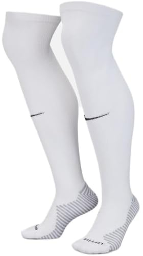 Nike, Knee-High Soccer Socks, Kniefußballstrümpfe, Weiss Schwarz, L, Unisex Erwachsener