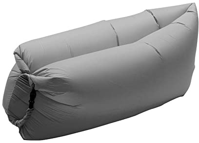 Surwin Wasserdichtes Aufblasbares Sofa,Tragbares Luft Sofa Aufblasbare, Air Lounger, Luftsofa Luftsack Für Outdoor, Strand, Party,Reisen,Gadgets (Grau,200x70cm)