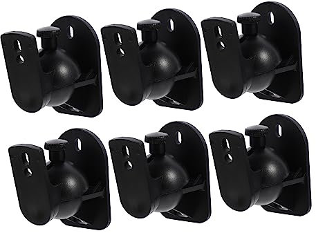 jojofuny 6 Sätze Audioständer wandmontierte Lautsprecher wandmontiertes Bücherregal wandlautsprecher wandhalterung Lautsprecher Satelliten Lautsprecher Surround-Sound-Wandhalterung Tablett