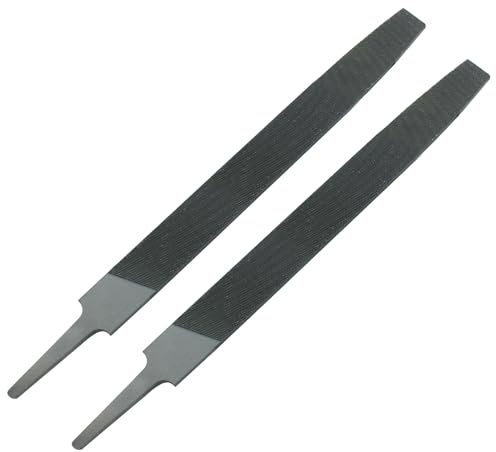 Coufce 20,3 cm piatto a doppia faccia ascia affilatura file in acciaio temprato taglio fresa liscia file taglio sbavatura cardata, comoda impugnatura antiscivolo, strumento di sbavatura,
