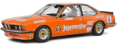 Solido BMW 635 CSi (E24) #6 ETCC 1984 (orange) – Hochwertiges Diecast Modellauto im Maßstab 1:18, legendäres Tourenwagen-Rennfahrzeug für Sammler & Motorsport-Fans