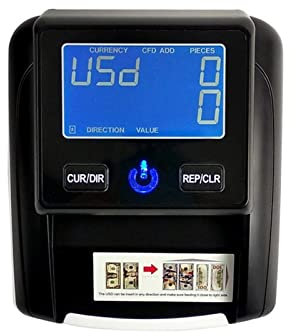 Macchina per contare i soldi IQD/RUB Euro del rilevatore di banconote false portatili e Dollaro statunitense ConterPeit Valuta Valuta Moneta Moneta Machine Contraffata in contanti Veloce Individuare c