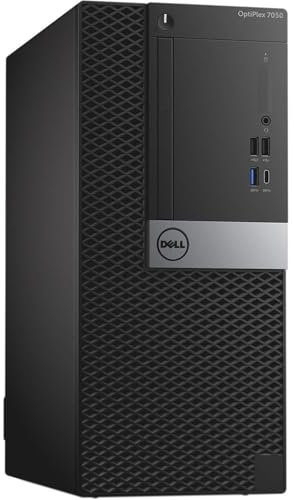 PC Computer Desktop Dell OptiPlex 7050 Tower, Processore Core i7-6700, Memoria Ram 16GB, Disco SSD 256GB, HDMI, Win 10 Pro (Ricondizionato)