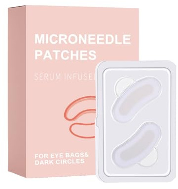 JINGLING Patch per il contorno occhi con aghi, idratante e schiarente per la pelle, patch idratanti per gli occhi, per le donne, trucco bellezza viaggiatori, matrimoni e serate