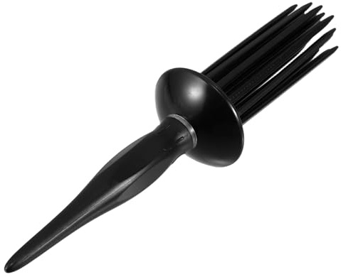 Generic Pettine Design Antistatico Arricciacapelli Portatile Nero in Plastica Chioma Ricci e Volume Fluffy per Styling per Acconciature Naturali