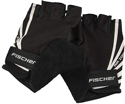 FISCHER Erwachsene Fahrradhandschuh, Sporthandschuh, Handschuh Sport L/XL, schwarz, waschbar, mit Ausziehhilfe, gepolstert