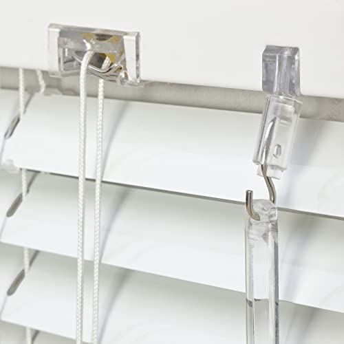 Alu Jalousie weiß - Breite 40 bis 240 cm - Höhe 130/160 / 220 cm - Tür Fenster Rollo Jalousette Aluminium Fensterjalousie Lamellen Metall