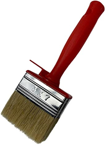 3X Pinsel Flächenstreicher 3x7cm Malerpinsel Flach Deckenbürste