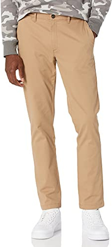Amazon Essentials herr Skinny-Fit casual stretch chino-byxa, mörk kakibrun, 40 B x 28 L