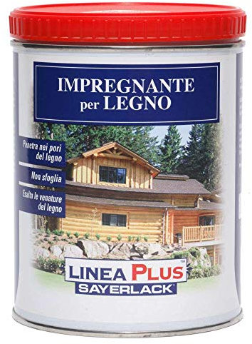 IMPREGNANTE A SOLVENTE DA 2,5LT PER LEGNO - SAYERLACK - NOCE SCURO