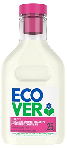 Ecover Suavizante lavadora ecológico, Fragancia Apple Blossom/Almond, 750 ml, 25 lavados