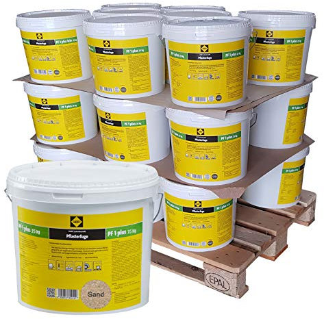 24x SAKRET Pflasterfugenmörtel PF1 Plus 25kg Sand