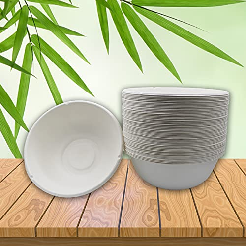 Be Tasty Menüschale Zuckerrohr ⌀ 19,5cm 1300ml 50 St. Suppenschüssel Salatschale Bagasse
