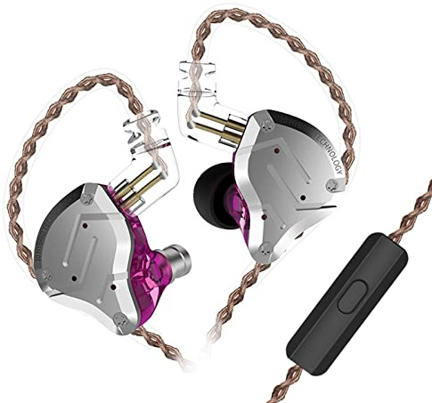 KZ ZS10 Pro 4BA+1DD-Cuffie auricolari HiFi Clear Bass Musiker Cuffie Cuffie Noise Cancelling Monitor Cuffie con cavo rimovibile