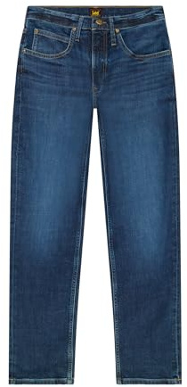 Lee Herrjeans Brooklyn straight, klassisk rak passform, raka ben, Stoney, 34W x 30L