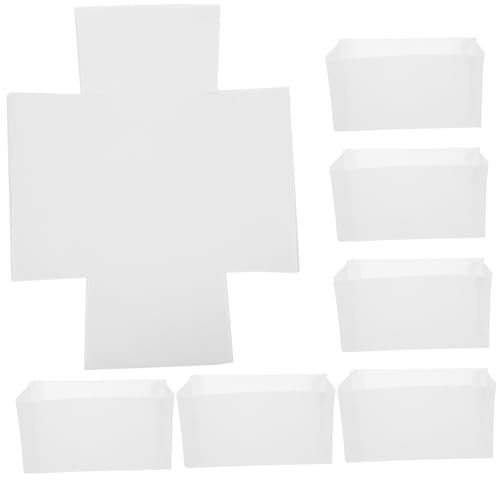 BIUDECO 50 Stück leere Toasteinlagen Toastpapier aus Papier Brotförmchen für Hochzeiten tortenverpackung Kuchenpapier Kastenform Mini-Laibpfannen große Toasteinlagen Brotbecher aus Papier