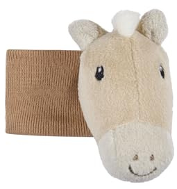 Sterntaler Armrassel Pferd Sunny - Babyrassel aus weichem Stoff - Handgelenkrassel mit elastischem Band - Baby Spielzeug zum Spielen, Kuscheln & Rasseln, lichtbeige
