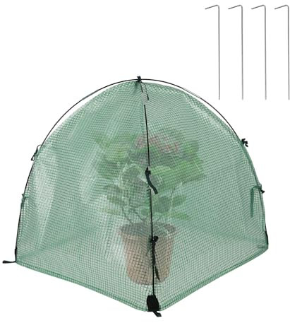 Mini invernadero, pequeño invernadero para plantas, tienda de invierno para plantas, tienda de invierno para plantas, lámina de invernadero, impermeable, resistente a la intemperie, 56 x 56 x 56 cm