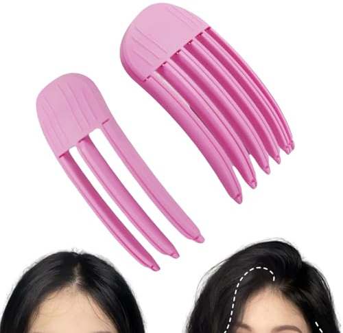 Yeomju 2 fermagli per capelli volumizzanti per frangetta, clip volumizzante per l'attaccatura dei capelli, senza impronte, per uomini e donne (rosa, confezione da 2)