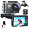 Xilecam 4K WiFi Camara Deportiva 4X Zoom Control Remoto 2.4G Cámara Deportiva 131FT Submarino Camara Acuatica Sumergible con 2 * 1350mAh Batería y Kit de Accesorios (X8000Pro)