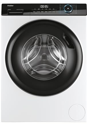 Haier I-Pro Serie 3, Lavatrice a carica frontale 8 KG, Libera Installazione, Classe A, 1400 giri, Opzione Vapore, 15 programmi, Partenza Ritardata, AxLxP 85x60x62 cm, Bianca - HW80-BP14939-S