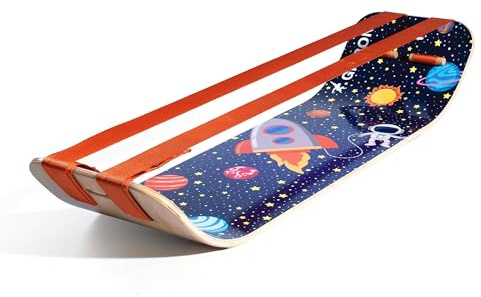 GIBBON SlackBoard, Balance Board Kids & Adults, Slackline Balance Trainer | 1 & 2 Line Options, Slack Board, Core Workout Equipment, Home Gym Training, Standing Desk Exercise, Yoga, Agility, Pilates