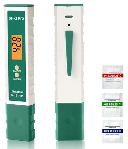 Ph Mètre,Ph Metre Electronique de Haute Précision,détecteur d'eau potable,moniteur de qualité de l'eau potable,testeur d'eau idéal pour l'eau potable, plage de mesure-2.00-16.00