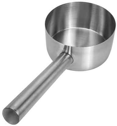 Mipcase Mestolo Grande Per Zuppa e Riso in Acciaio Resistente Per Cucina Stoviglie Da Giardino e Ristorante Anticorrosione