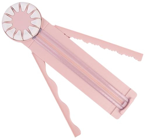 Cortador de papel, cortador de papel giratorio 12 en 1 con regla plegable extendida, recortadora antideslizante con cuchillas rectas, onduladas, perforadas y arrugadas para manualidades de fotos