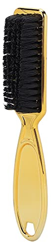 Bartpflege Pinsel Professionelles Kunststoff Haarfaser Herren Bartbürste Haarbürste Glättung Kamm zum Styling elektropliertes Gold