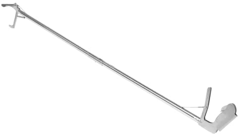 Lurrose Pinza Práctica para Serpientes De Acero Inoxidable Resistente Antideslizante Bloqueo Plegable De 1,2 Metros para Manejo Seguro En Caza y Cuidado De Reptiles
