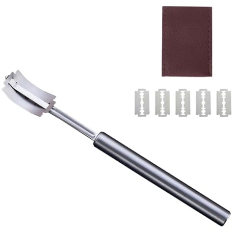 FELTECHELECTR Cortador de Pan y Masa de Acero Inoxidable con Cuchillas Curvas y Cuchillo para Pan Herramienta Doméstica para Cortar Pizza Pasteles y Pasta Fácil de Limpiar y Usar