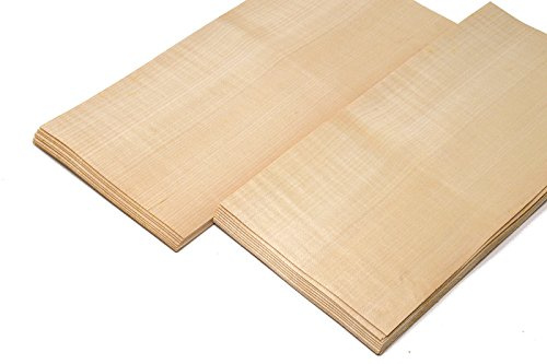 4-5 Furniere Holzarten wie z.B. Eiche, Buche, Nussbaum, Mahagoni... Furnier geeignet für Modellbau, Ausbesserungsarbeiten, Fotografie, Geschenk, Restauration, DIY, basteln, Intarsien, Schmuck (Birke)