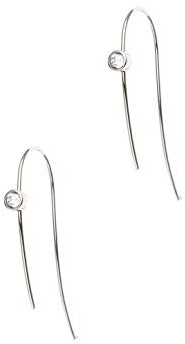 Heideman Ohrhänger Damen 1 Stein Edelstahl silber poliert Zirkonia 6mm | Funkelndes Geschenk für Frauen zum Valentinstag, dezent und festlich, hautfreundlich, nickelfrei, anlauffrei