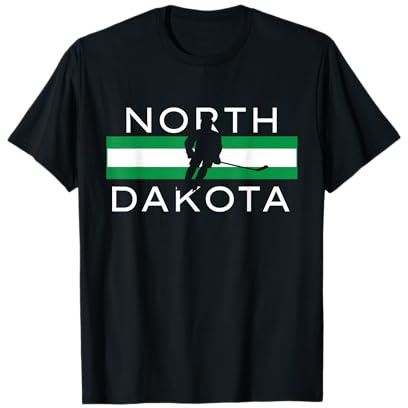 North Dakota Ice Hockey Player Forward Coach Team State Gift T-Shirt