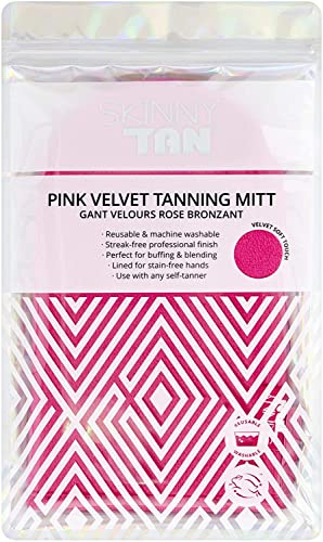 Skinny Tan Applicateur double face de luxe faux bronzage | Gant réutilisable | Application de traces | Super doux et lavable