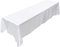 JIUERYY Satin Tischdecke für Hochzeitsbankett Bankettveranstaltung Taufdekoration, Weiß, 145x320CM