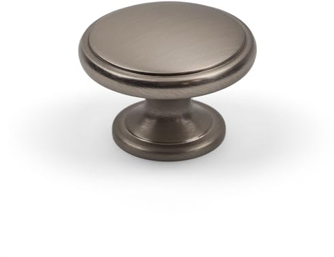 38mm Brushed Nickel Cabinet Knob Kitchen Cupboard Door Drawer Pull Furniture Replacement Upcycle