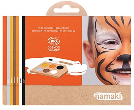 NAMAKI Schminkset, 6-Farben, Wilde Tiere, zertifizierte Naturkosmetik