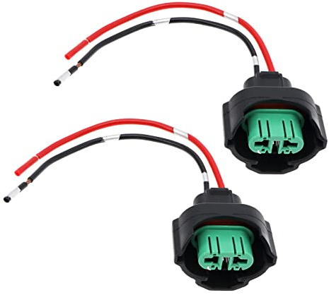 EMSea 2 Stück H11 Scheinwerfer Kabelbaum Stecker Ersatz Kompatibel mit H8/H9/H11/880/881/H27 Glühbirnen H11 Scheinwerfer Glühbirnen Stecker Verkabelung