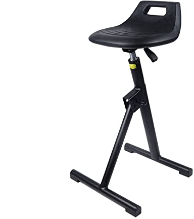 Stehhocker mit klappbarem Stahlbein Höhe verstellbar 60cm-70cm