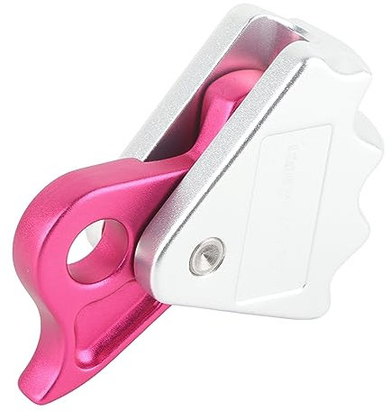Akozon Premium-Kletterabseilgerät, Selbstbremsend, 15 KN für 9–12 Mm Seil mit Automatischem Sperrgetriebe, Robuste Kletterausrüstung, Ideal für Abseilsystem, Feuerrettung,
